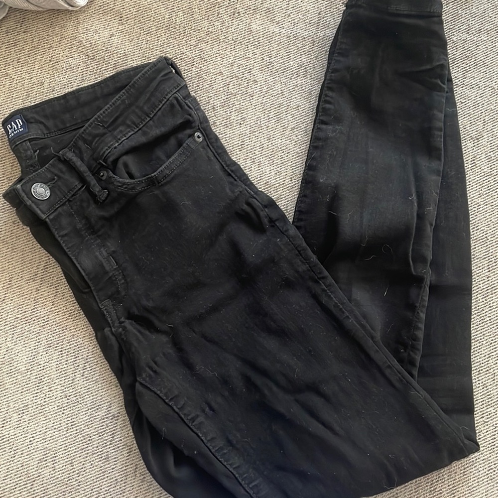 Size 27 Black Denim Gap Jeans